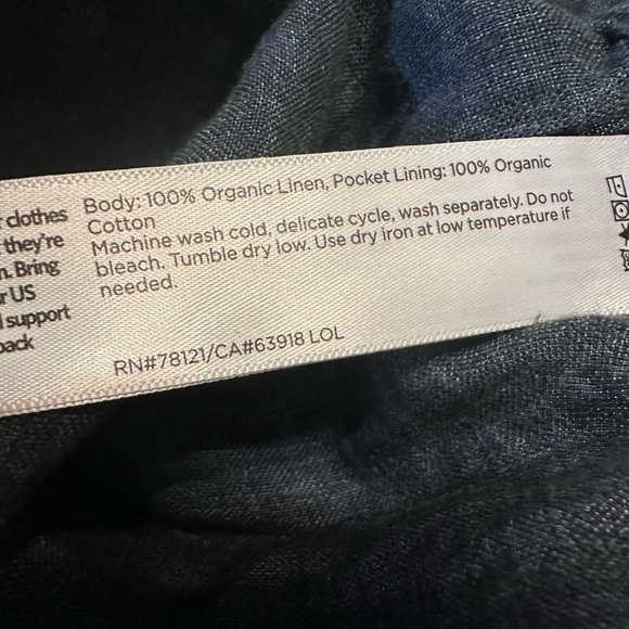 Eileen Fisher Organic Linen  Pant size L (I 9 - Picture 7 of 12